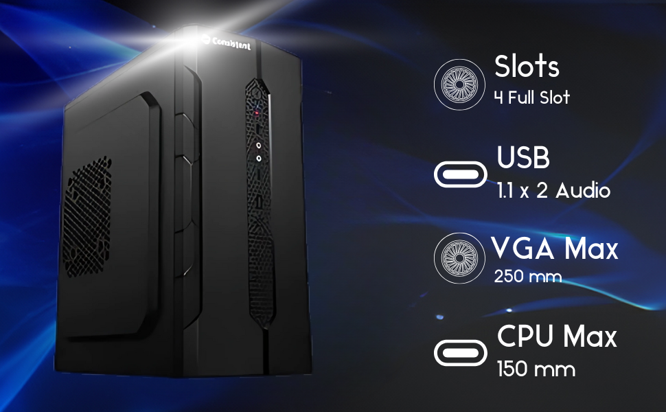 Consistent Computer Cabinet with Power Supply 102