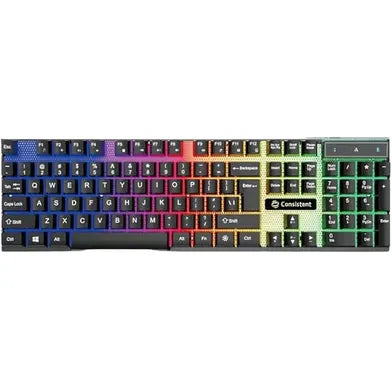 Radium Wired Gaming Keyboard (KG1101) Gaming Keyboard with Breathing Effect |Backlit Keyboard Windows Lock| Wired Connectivity| Ergonomic Design| Durable Construction