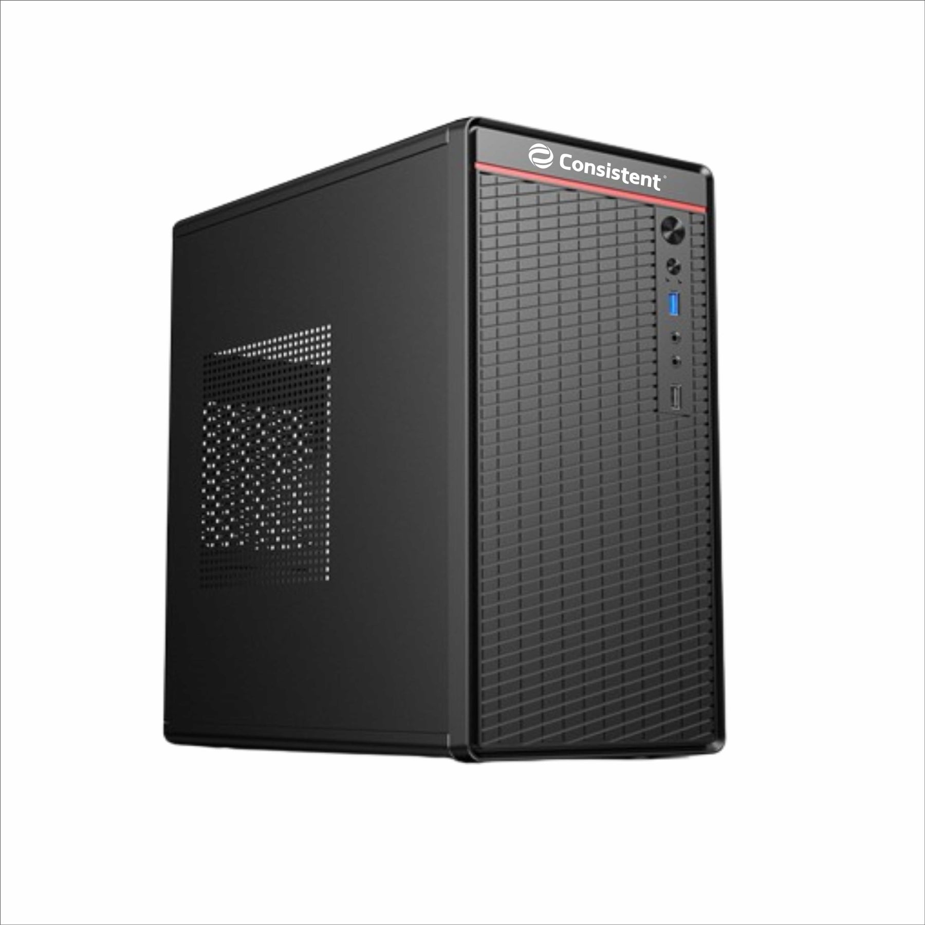 Consistent PC Case/SMPS (CIE108) Computer Case 4 Full Slots VGA Max 250mm Bold Design for Bold Performance.