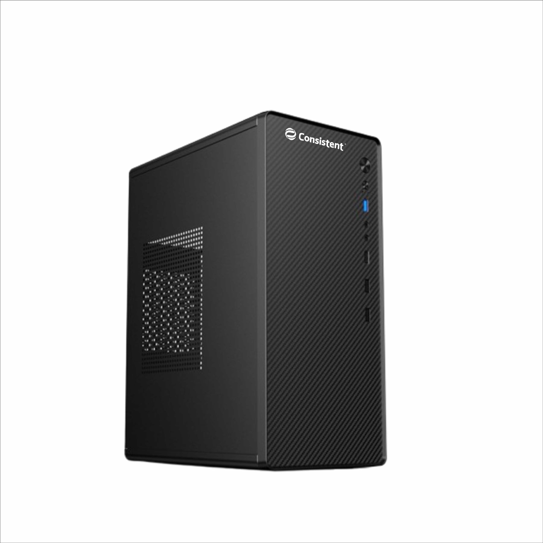 Consistent PC Case/SMPS (CIE110) Computer Case 4 Full Slots VGA Max 250mm Bold Design for Bold Performance.