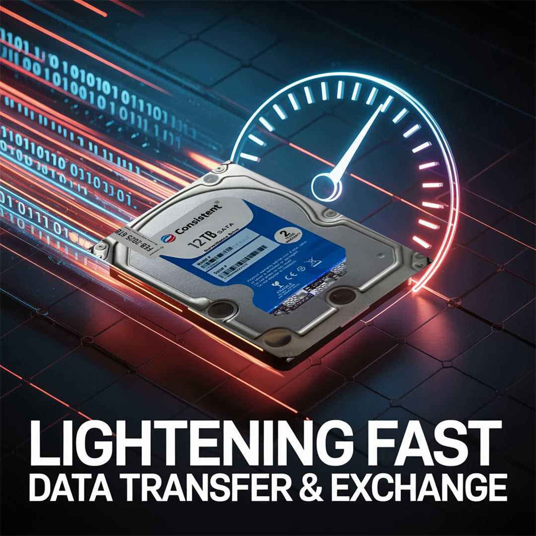 Consistent 12TB SATA Internal Hard Drive, 3.5 Inch, High Performance Desktop HDD with 2 Years Warranty.