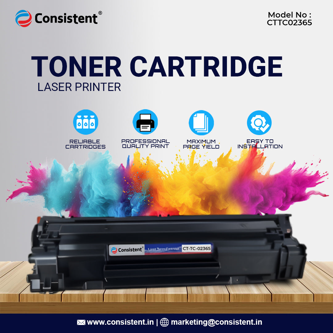 Consistent Laser Toner Cartridge(CTTC2365) Compatible for Brother HL-L2300/L2305/L2320/L221D/L2340-L2700/L2740/L2701DW/HL-L2321D Printers Black Ink Toner