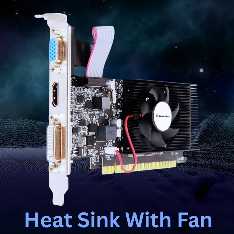 Consistent 610 Graphics Card 2GB DDR3 64-bit, 2GB PCI-Express pci_e ddr3_sdram Graphics Card with 3 Year Replacement Warranty