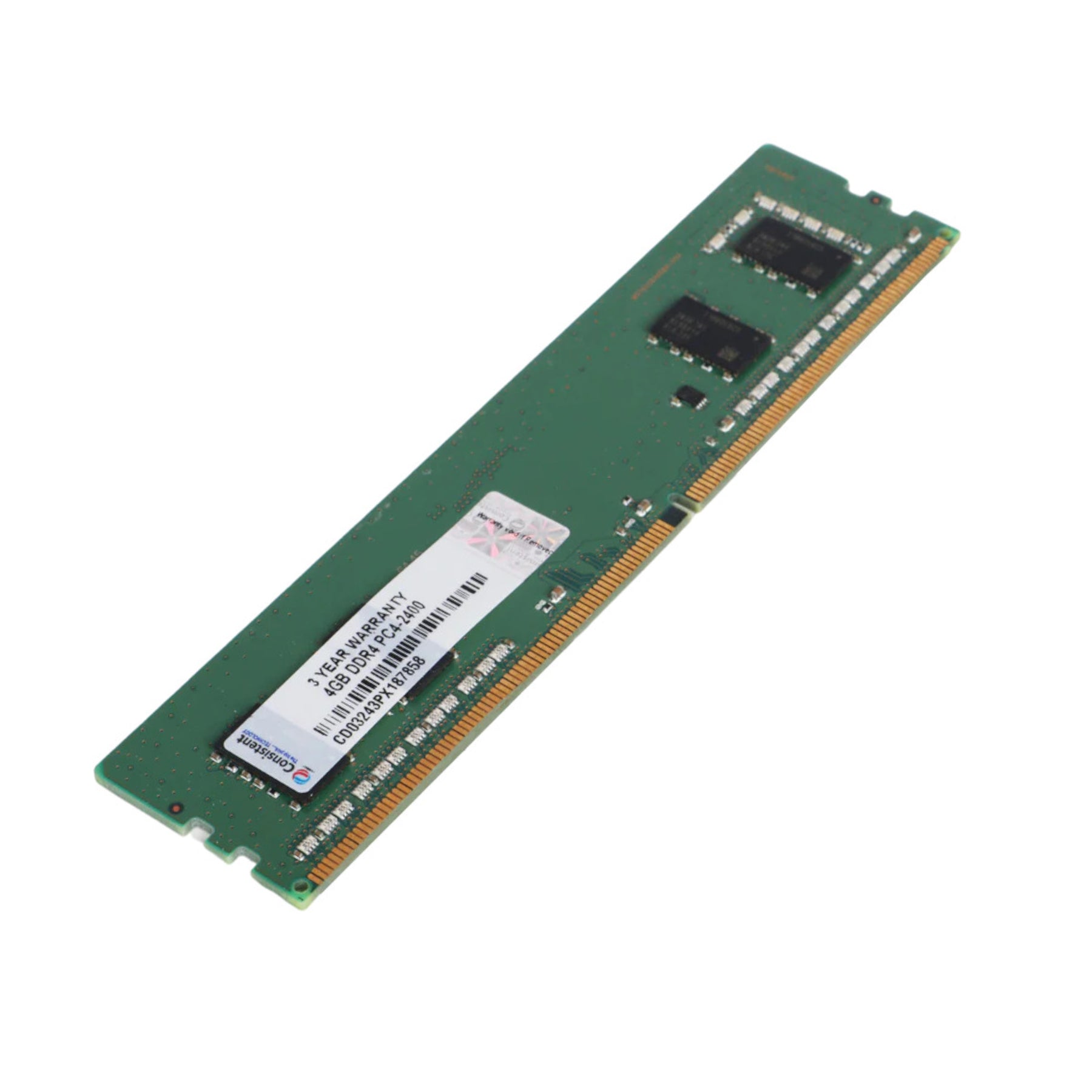 Consistent 4GB DDR4 Desktop RAM,2400MHz 'Reduce power consumption by up to 40% and extend battery life 3 Years Replacement Warranty