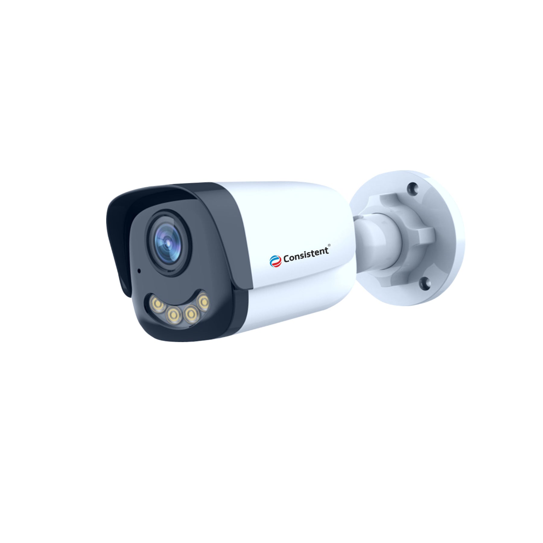 Consistent 4MP Colored  CCTV CAMERA 4MP BULLET-WARM (CTCMIBW4MP), Home Security Colored Weather Proof | Full HD 1080Px with Night Vision, 3 Axis Levels