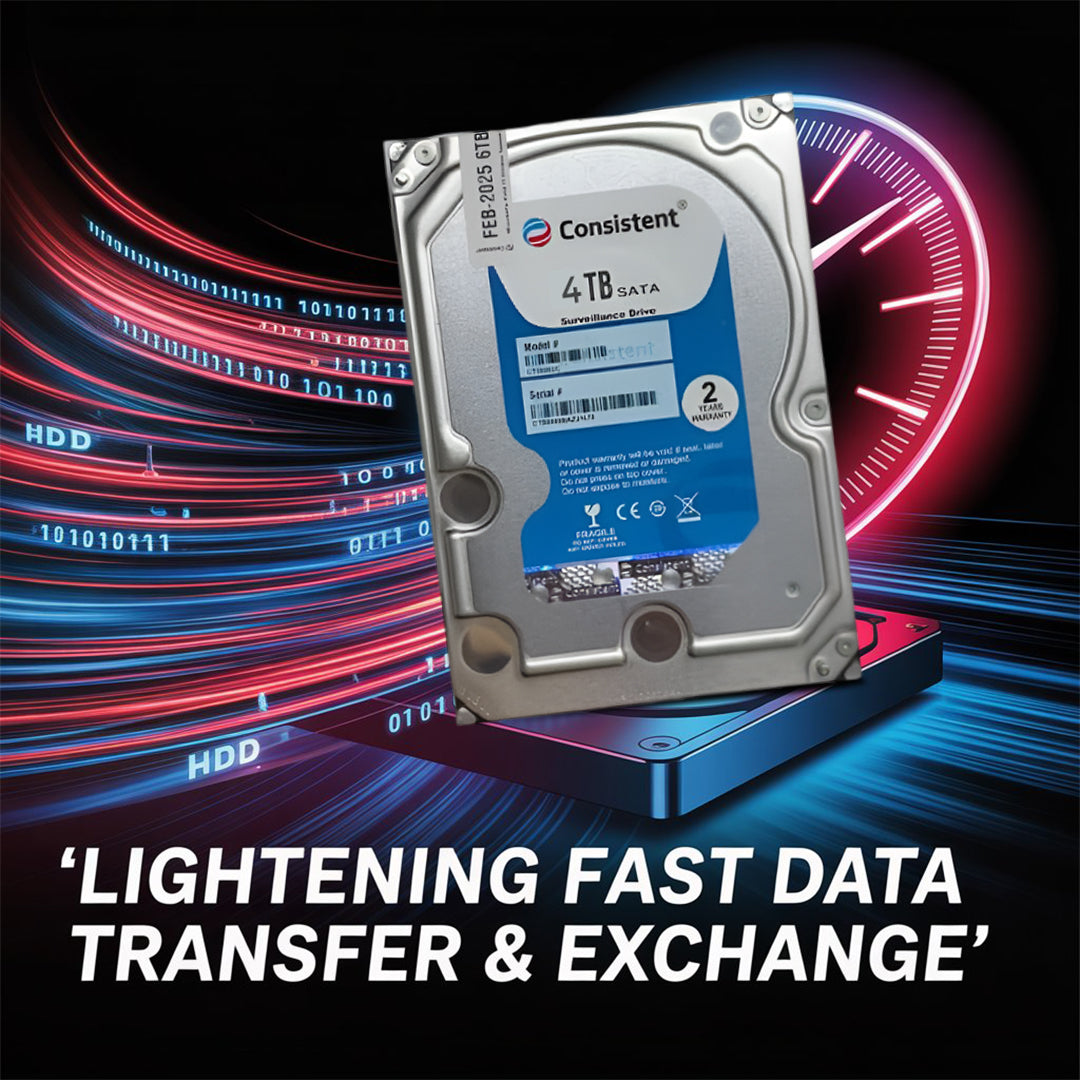 Consistent 4TB SATA Internal Hard Drive, 3.5 Inch, High Performance Desktop HDD with 2 Years Warranty.