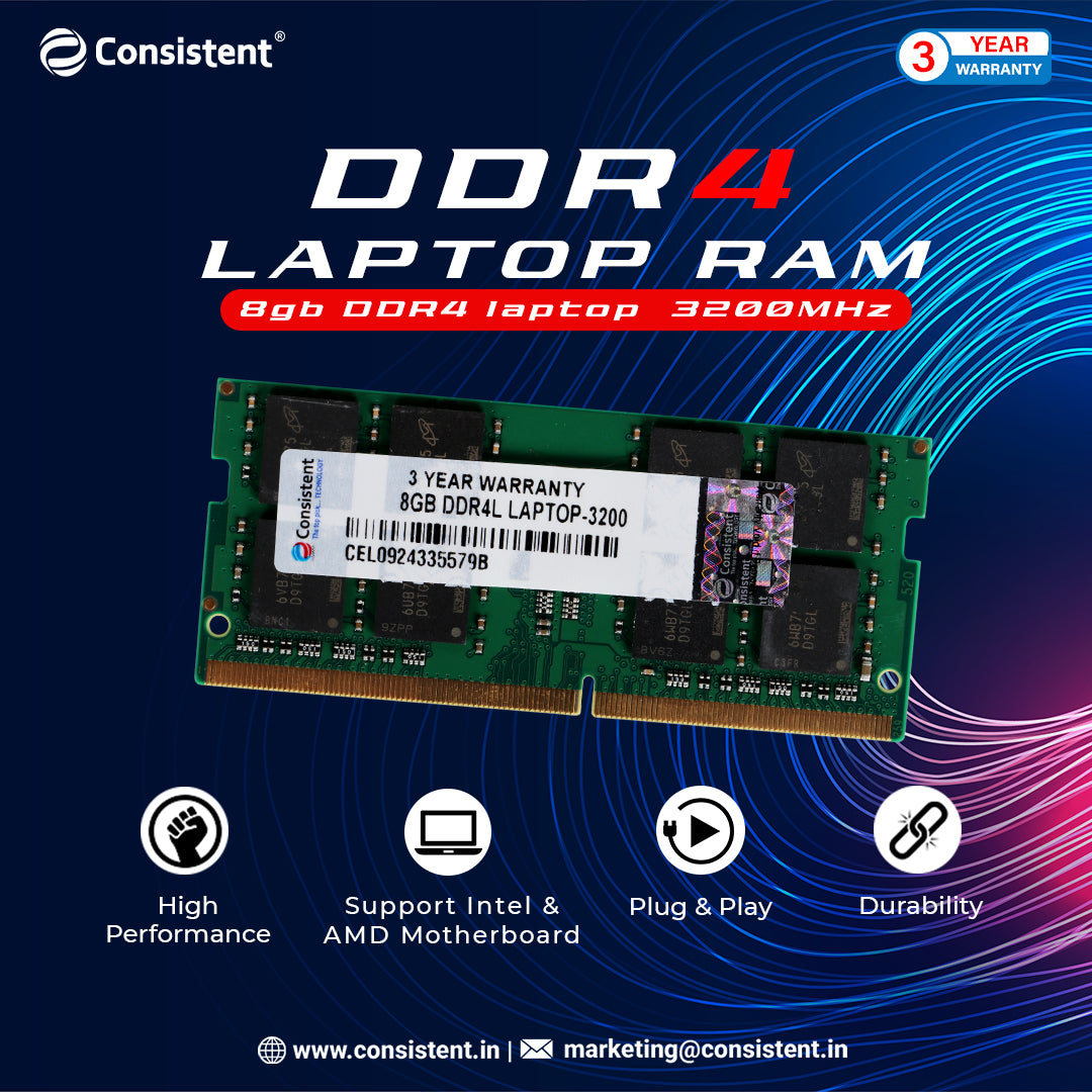8gb Ram Can You Increase Ram On Laptop Consistent 8GB DDR4 RAM