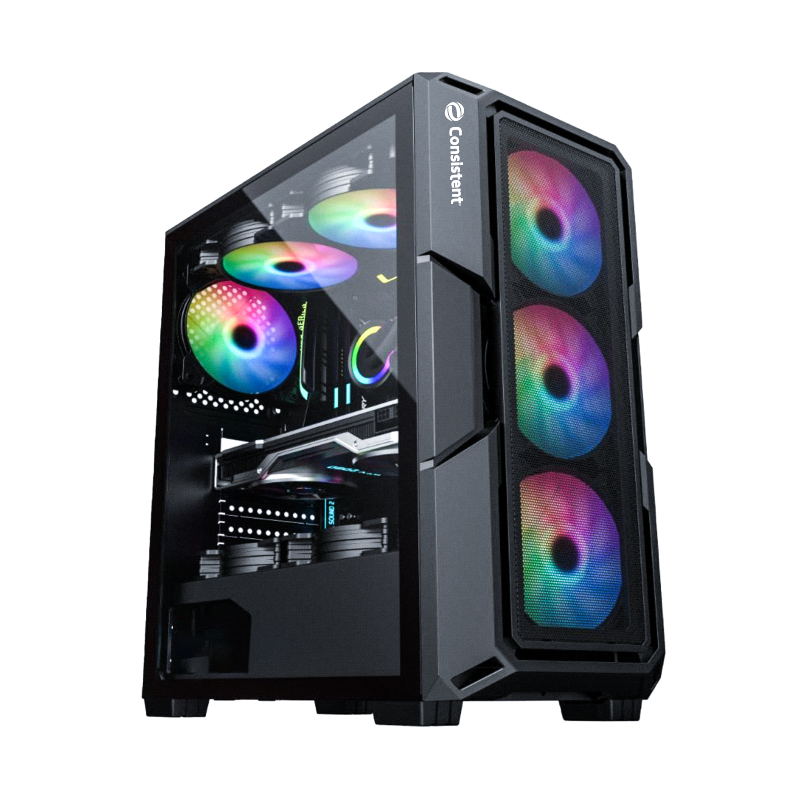 Consistent Lunar Gaming Cabinet 2010 | Support: Micro ATX/ATX/ITX | 6 FRGB Cooling Fan | Total Fan Option 8