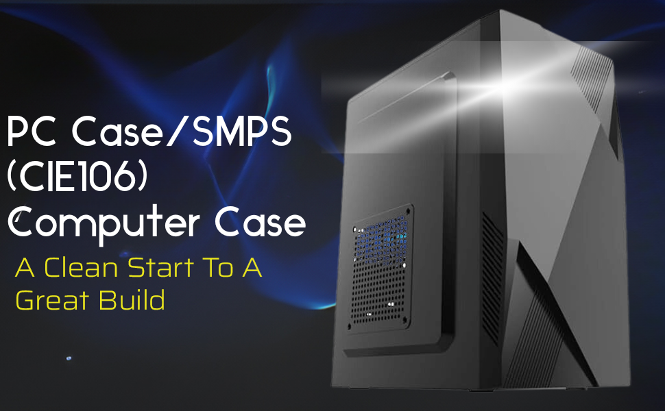 Consistent PC Case/SMPS (CIE106) Computer Case, Compact Design VGA Max 250mm 4 Full Slots Roll over image to zoom in Consistent PC Case/SMPS (CIE106) Computer Case, Compact Design VGA Max 250mm 4 Full Slots