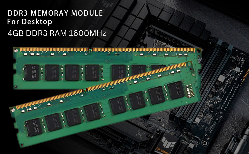 Consistent 4GB DDR3 RAM 1600MHz Desktop Memory, Long-DIMM (UDIMM) PC3 12800 for Standard & Gaming Desktop PC with 3 Years Manufacturer Warranty (Made in India)