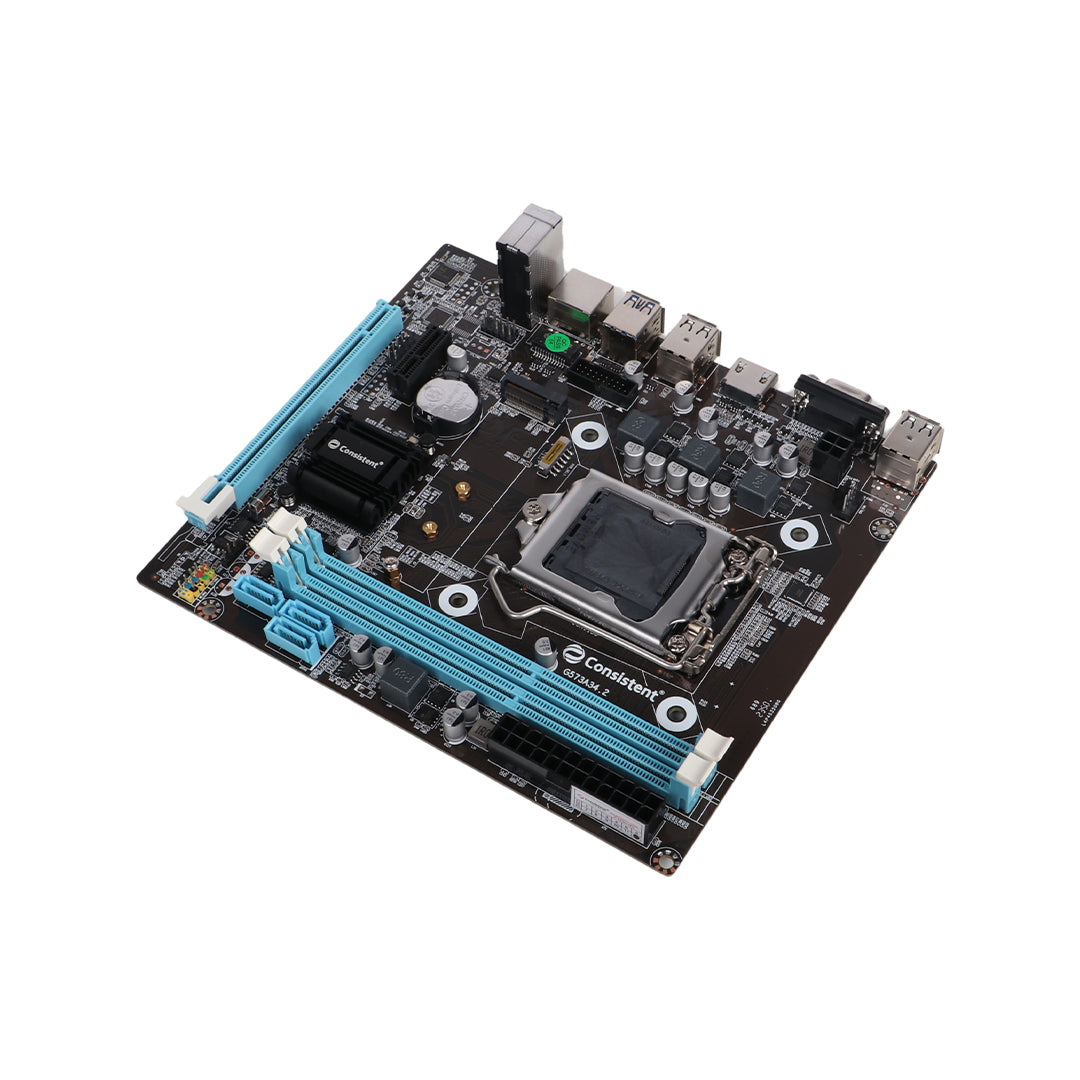 Consistent H-81 Motherboard 4th Gen i3, i5, i7, DDR3 Slots for RAM, Motherboard with Sound Card, SATA 2&3, 3Y Warranty