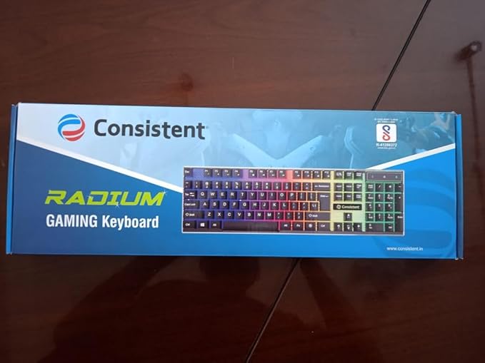 Radium Wired Gaming Keyboard (KG1101) Gaming Keyboard with Breathing Effect |Backlit Keyboard Windows Lock| Wired Connectivity| Ergonomic Design| Durable Construction