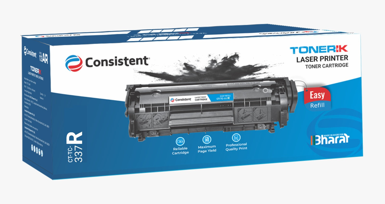 Consistent Laser Toner Cartridge(CTTC0337R) | Easy Refill Cartridge | Toner Powder