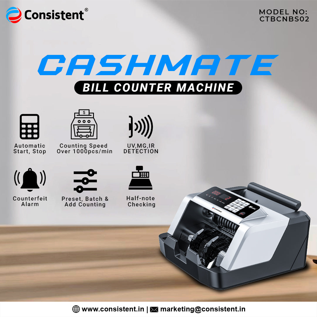 CONSISTENT CASHMATE CURRENCY COUNTING  MACHINE (CTBCNBS02)
