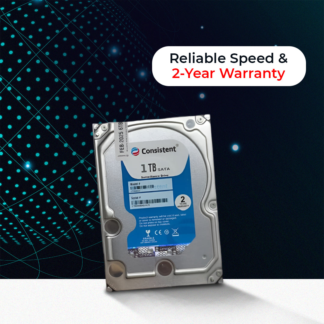 Consistent 1 TB SATA Internal Hard Drive, 3.5 Inch, High Performance Desktop HDD with 2 Years Warranty.