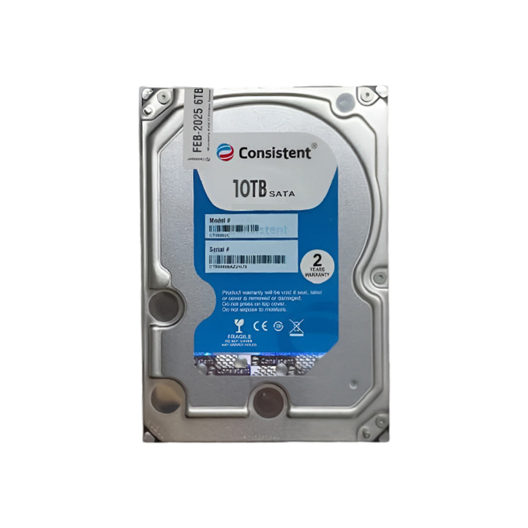 Consistent 10TB SATA Internal Hard Drive, 3.5 Inch, High Performance Desktop HDD with 2 Years Warranty