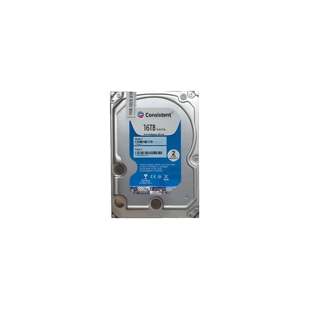 Consistent 16TB SATA Internal Hard Drive, 3.5 Inch, High Performance Desktop HDD with 2 Years Warranty.