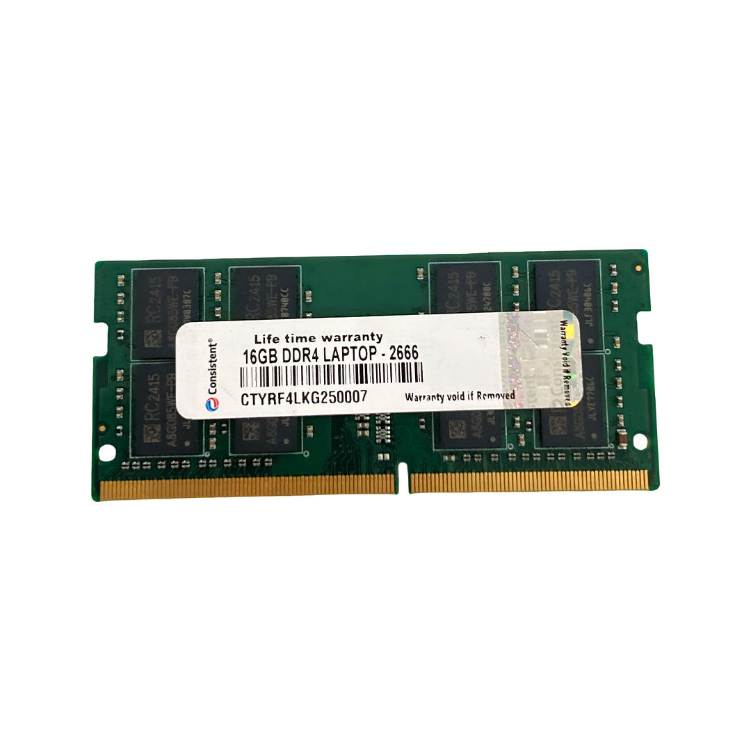 Consistent Yeti 16GB DDR4 Laptop RAM,2666MHz reduce power consumption by up to 40% and extend battery life, Life Time Warranty.