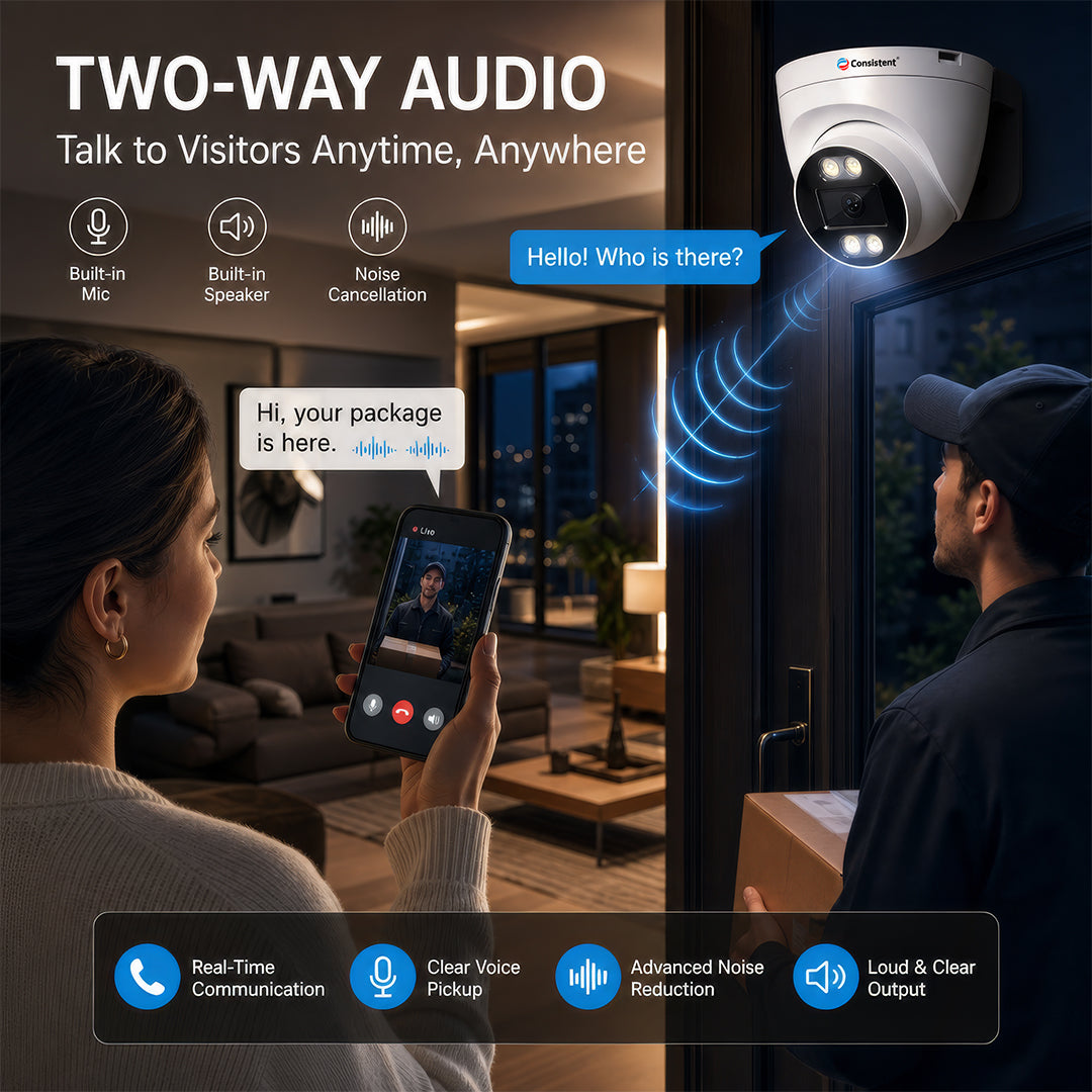 Consistent 3MP Smart Wi-Fi Dome CCTV Camera CEYE Series || CT-CM-DW3M