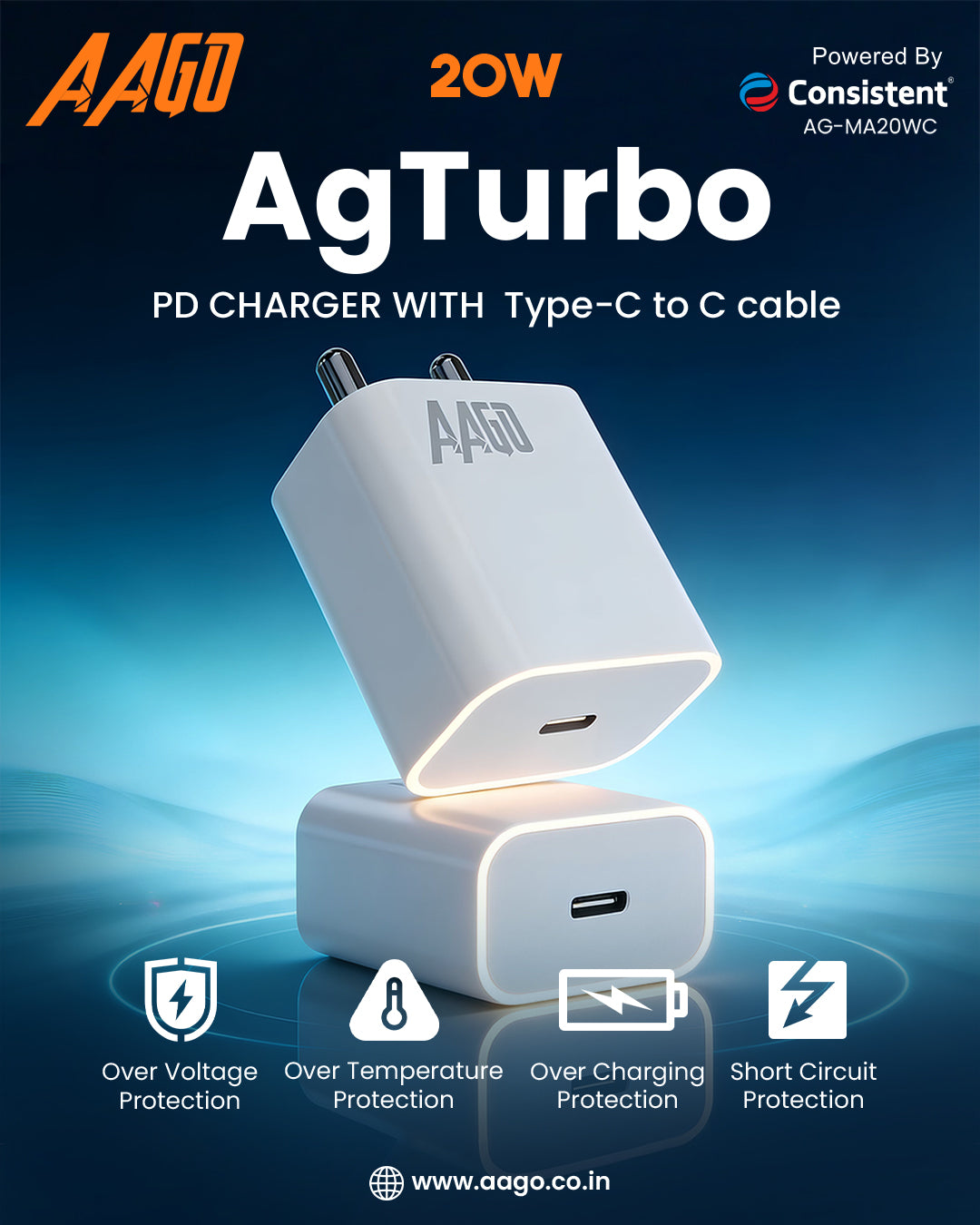 AAGO Mobile Charger (AG-MA20WC)
