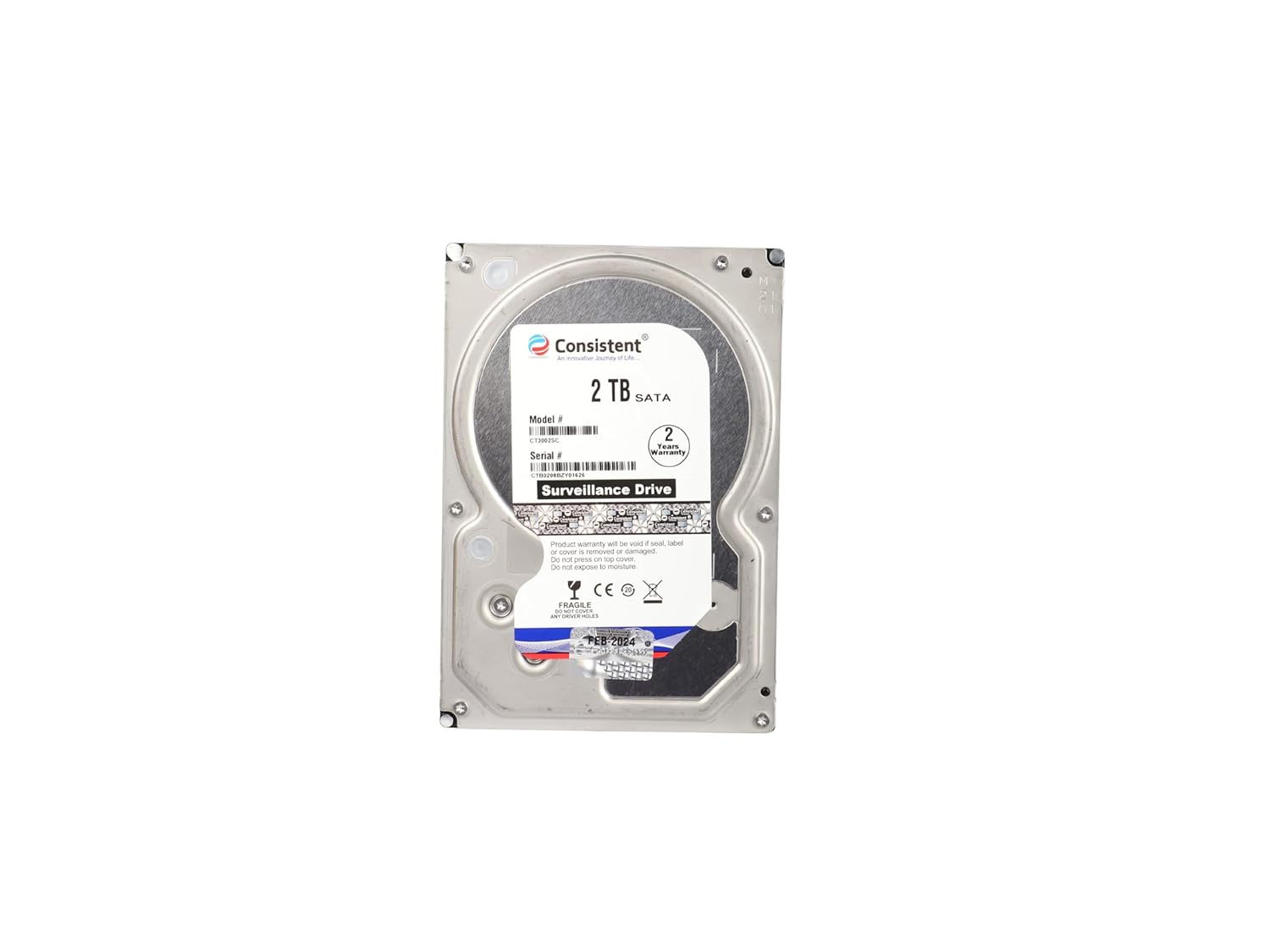 Consistent 2TB SATA Internal Hard Drive, 3.5 Inch, High Performance Desktop HDD with 2 Years Warranty.