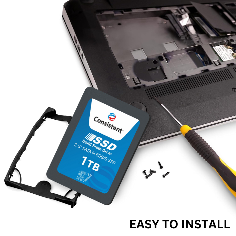 Consistent TB SSD with SATA III Interface, 6Gb/s,Read/Write