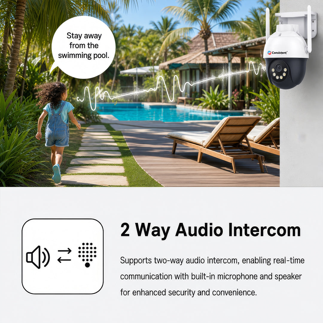 Consistent 3MP Wi-Fi Mini PT Camera CEYE Series || CT-CM-3MWPT