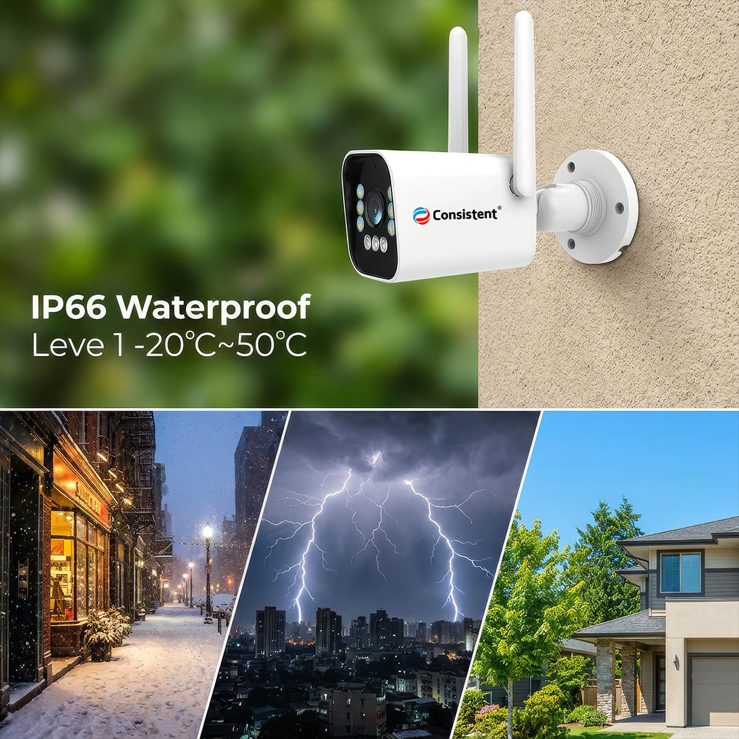 Consistent 3MP Smart Wi-Fi Bullet Camera CEYE Series | IP66 Outdoor Security Camera | Human Detection | CT-CM-BW3M