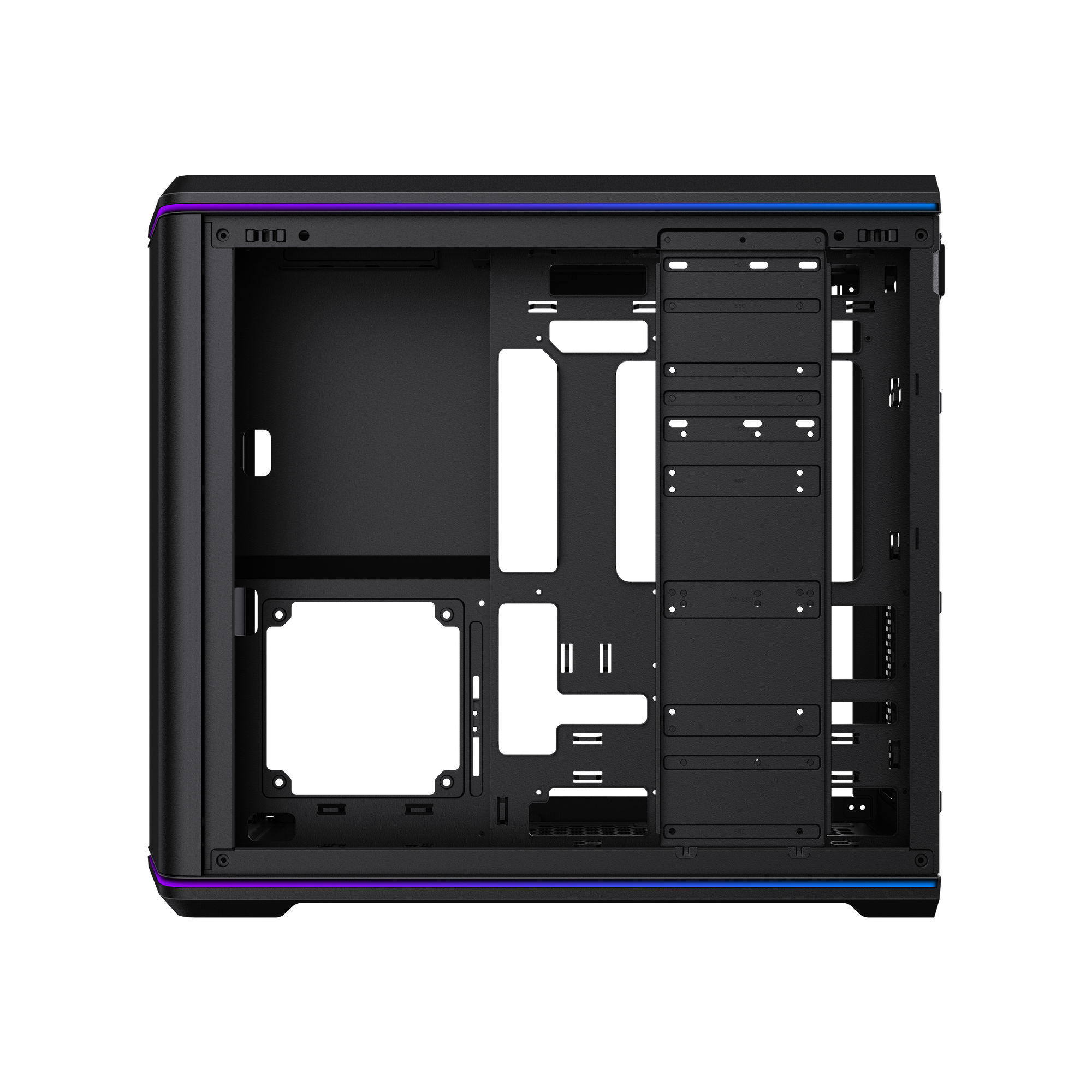 Consistent TITTAN Mid-Tower Gaming Cabinet with Tempered Glass (CIG2018) Black