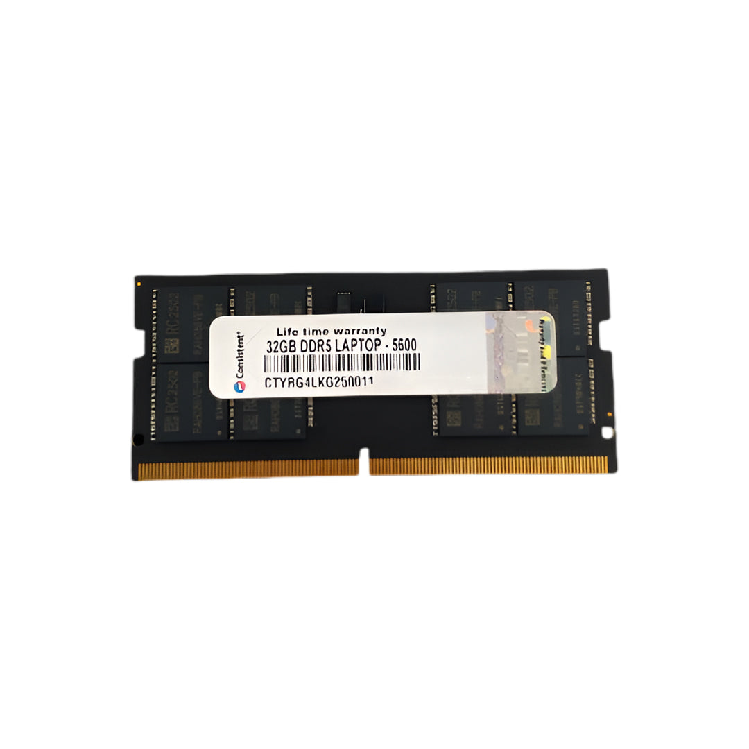 Consistent Yeti 32GB DDR5 Laptop RAM,5600MHz reduce power consumption by up to 40% and extend battery life, Life Time Warranty.