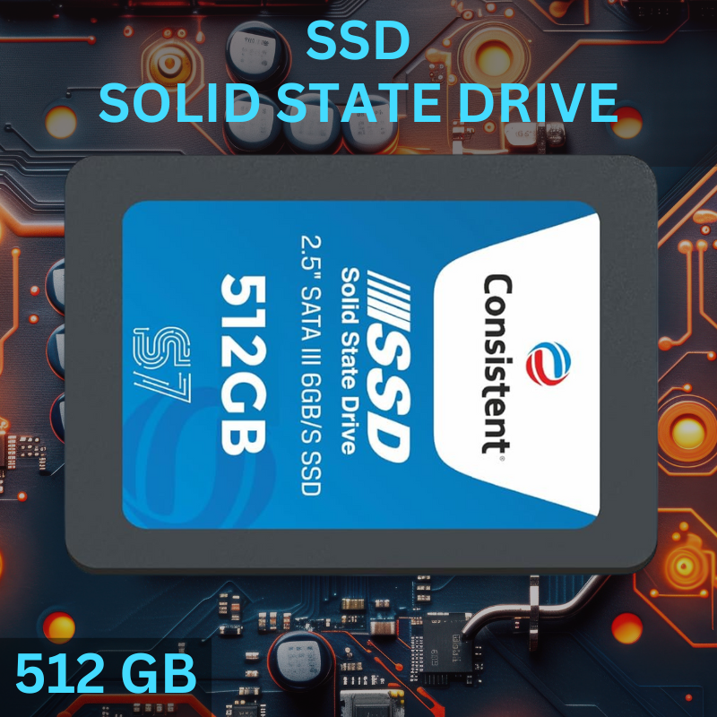 Consistent 2.5" 512GB SSD with SATA III Interface, 6Gb/s Read/Write Speed Upto - 552/500 MB/s, 5 Years Warranty