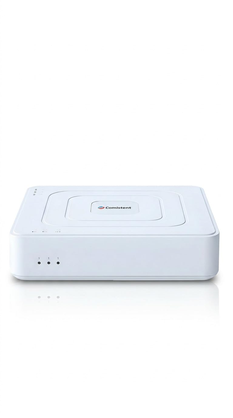 Consistent EYEQ Series 10 Channel NVR (CT-NVR-CH310) | 4K Ultra HD Network Video Recorder for IP Security Cameras | H.265+ Video Compression | PoE Support | Advanced Motion Detection