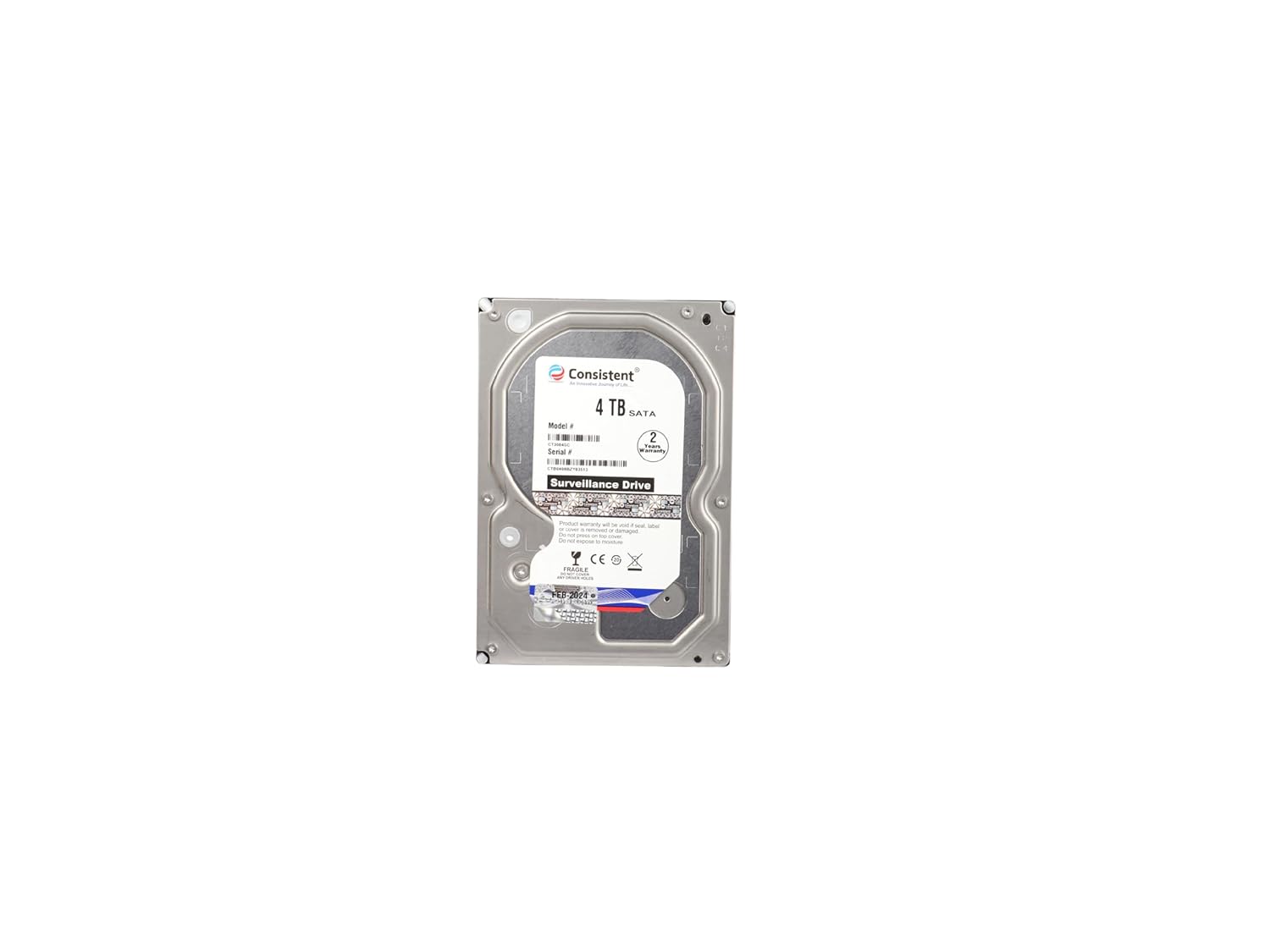 Consistent 4TB SATA Internal Hard Drive, 3.5 Inch, High Performance Desktop HDD with 2 Years Warranty.