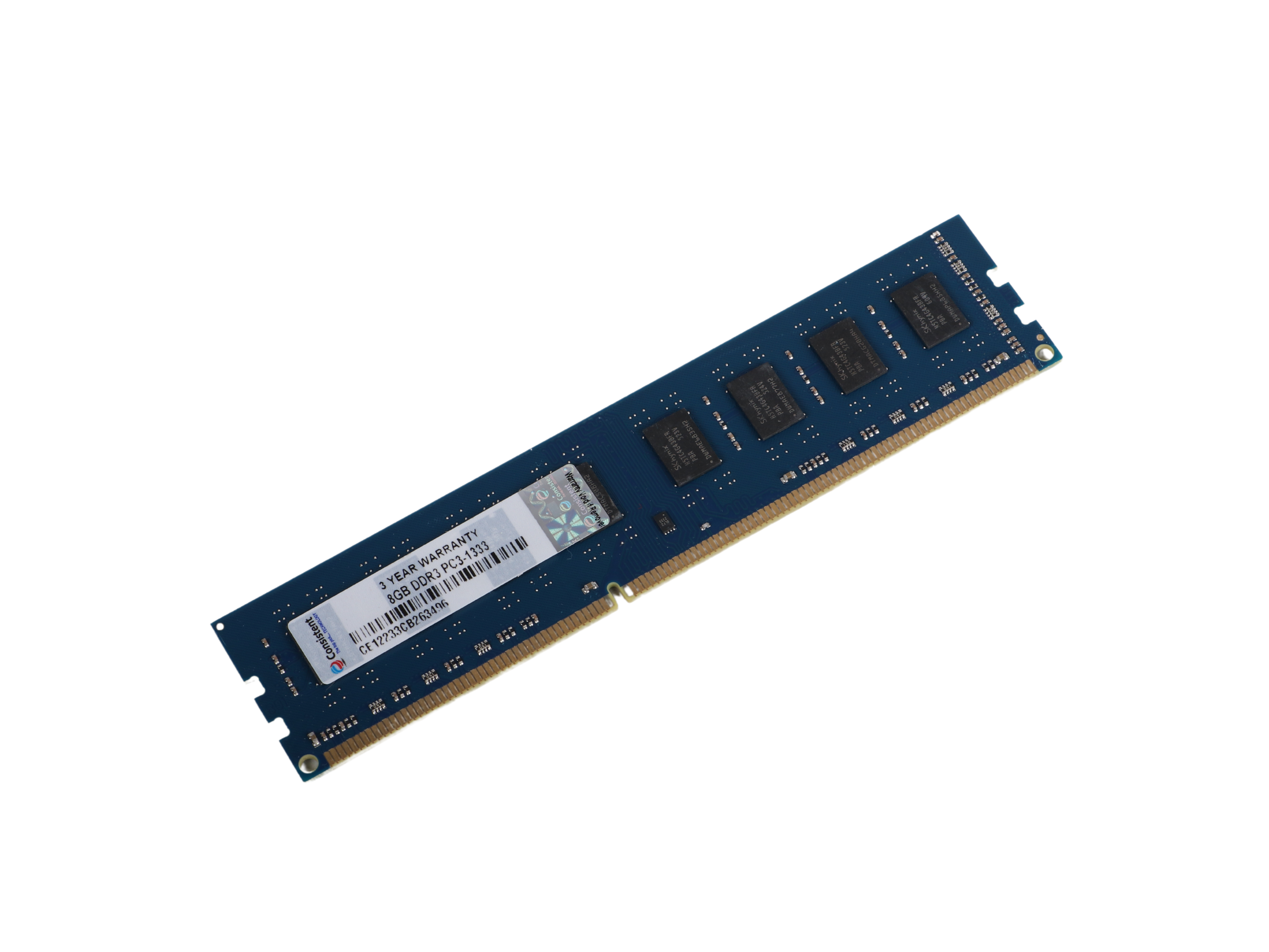Consistent 8GB DDR3 Desktop RAM,1333MHz 'Reduce power consumption by up to 40% and extend battery life 3 Years Replacement Warranty