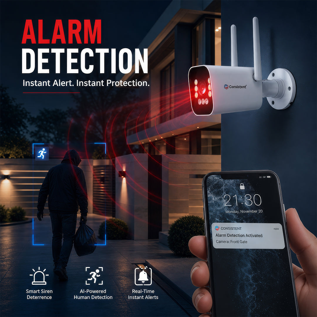 Consistent 3MP Smart Wi-Fi Bullet Camera CEYE Series | IP66 Outdoor Security Camera | Human Detection | CT-CM-BW3M