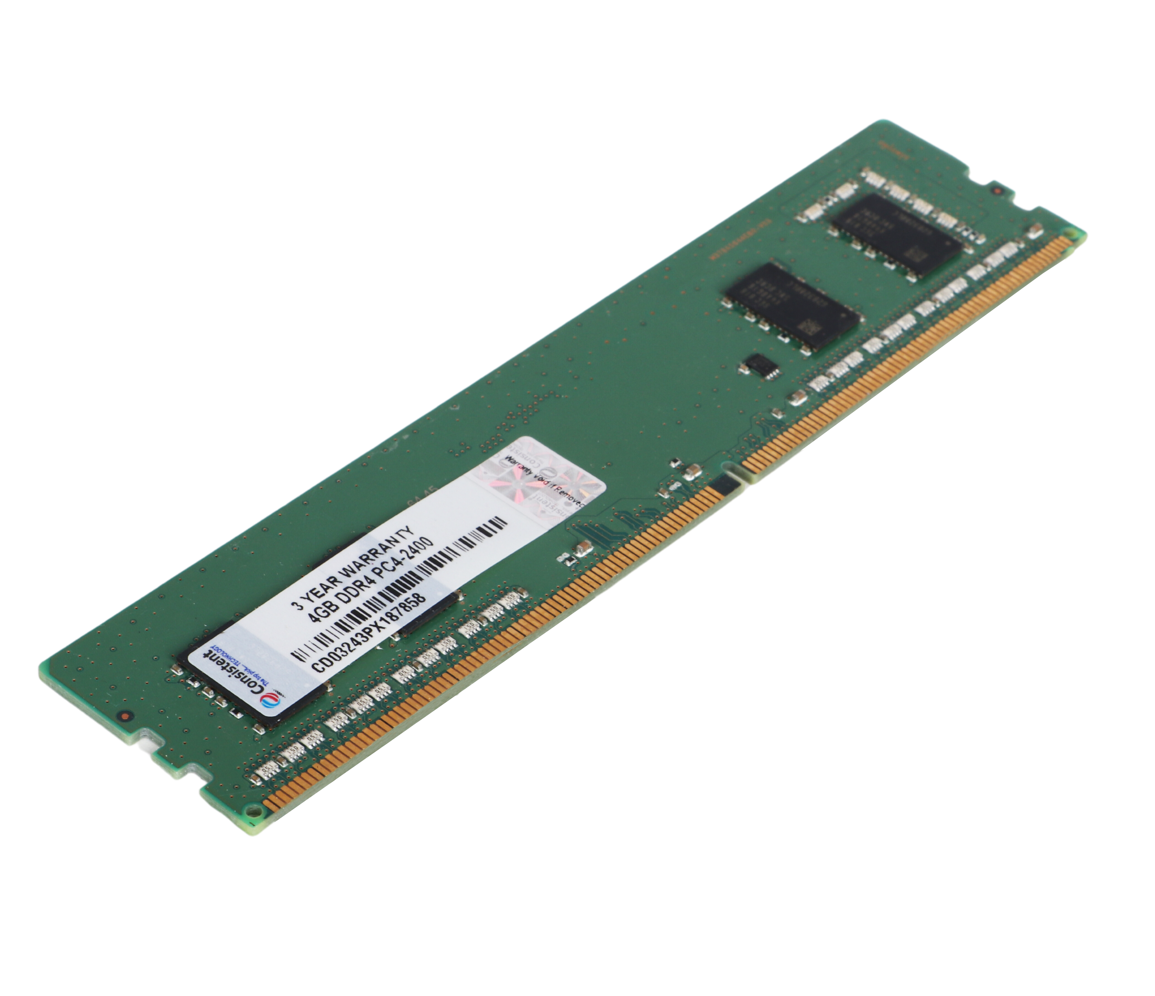 Consistent 4GB DDR4 Desktop RAM,2400MHz 'Reduce power consumption by up to 40% and extend battery life 3 Years Replacement Warranty