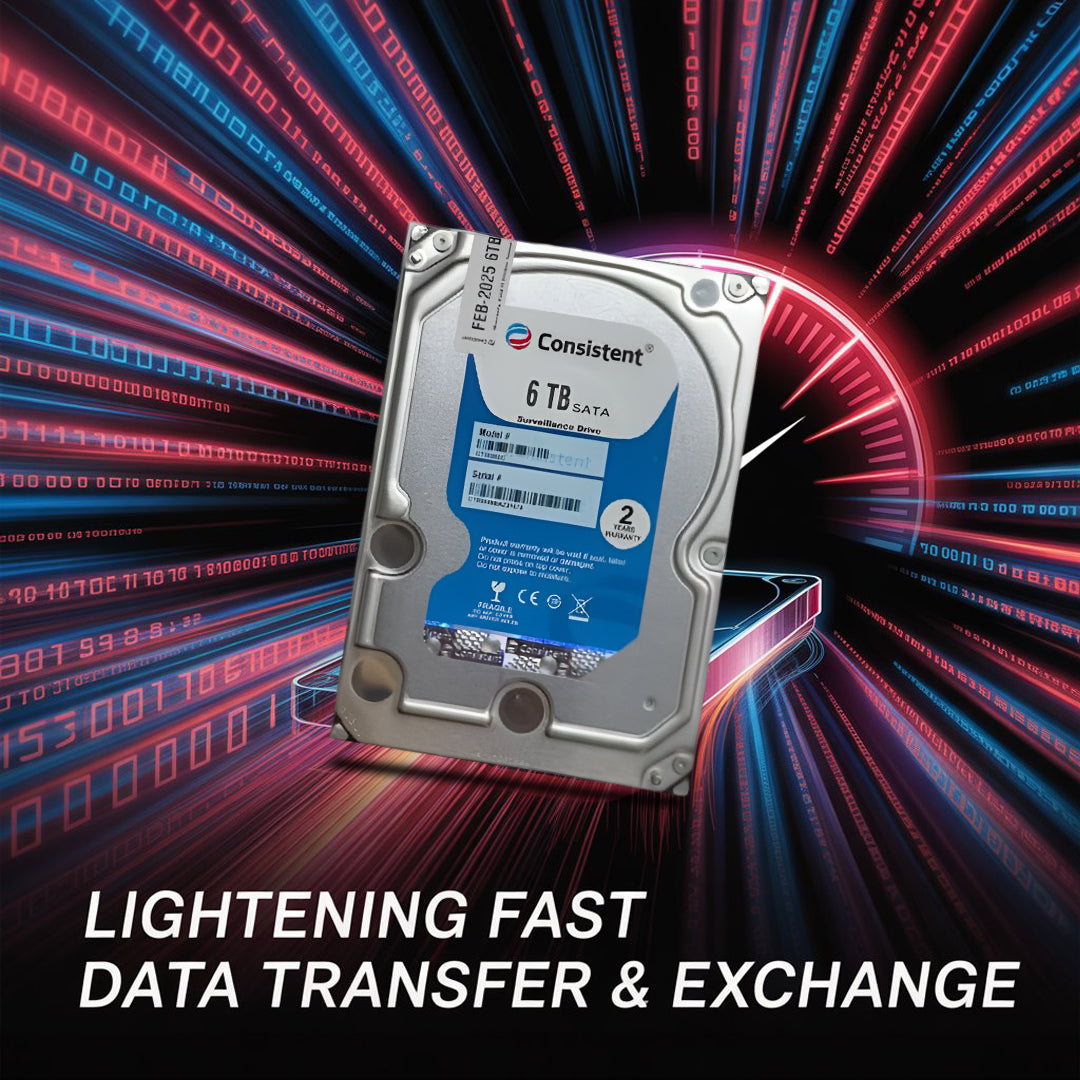 Consistent 6TB SATA Internal Hard Drive, 3.5 Inch, High Performance Desktop HDD with 2 Years Warranty.