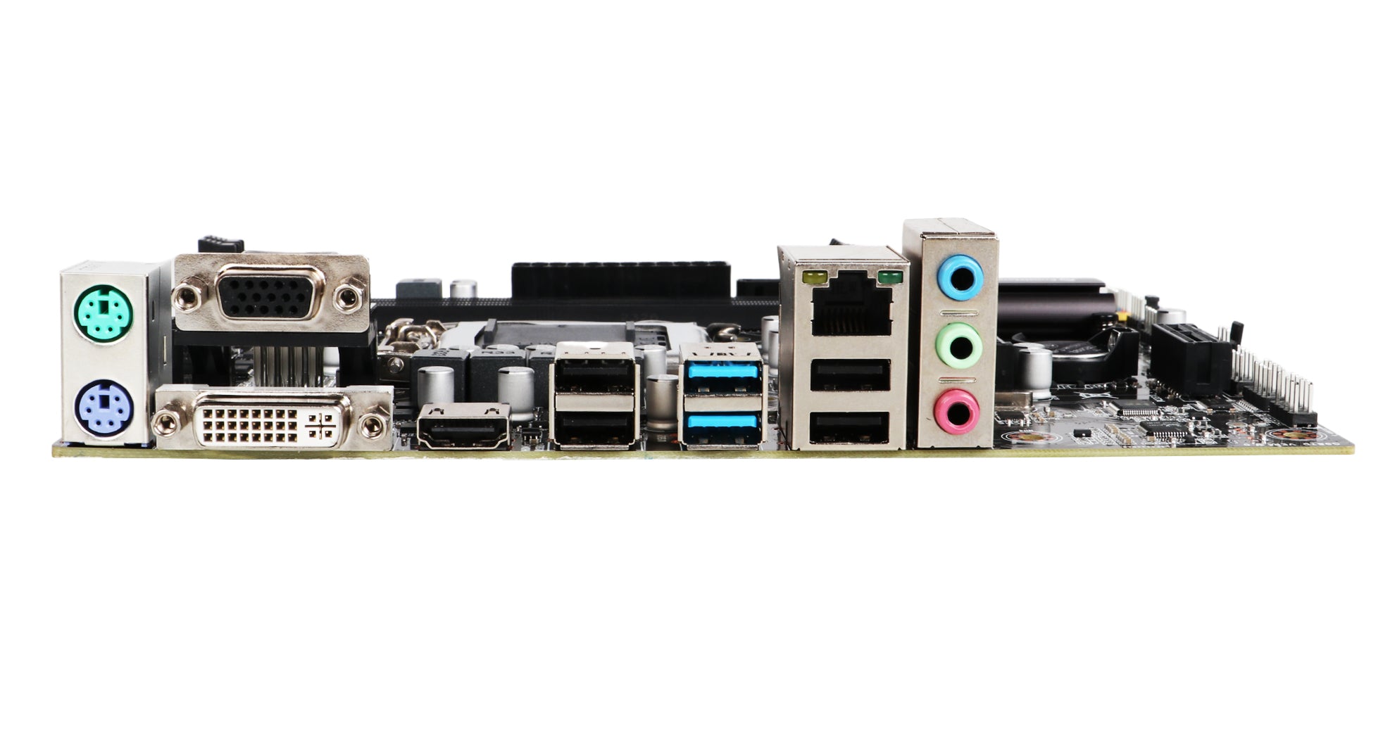 Consistent H-310C Motherboard 6th, 7th, 8th & 9th Gen i3, i5, i7, DDR4 Slots for RAM, with NVME-M.2 Slot, Motherboard with Sound Card, SATA III, 3 Years Warranty.