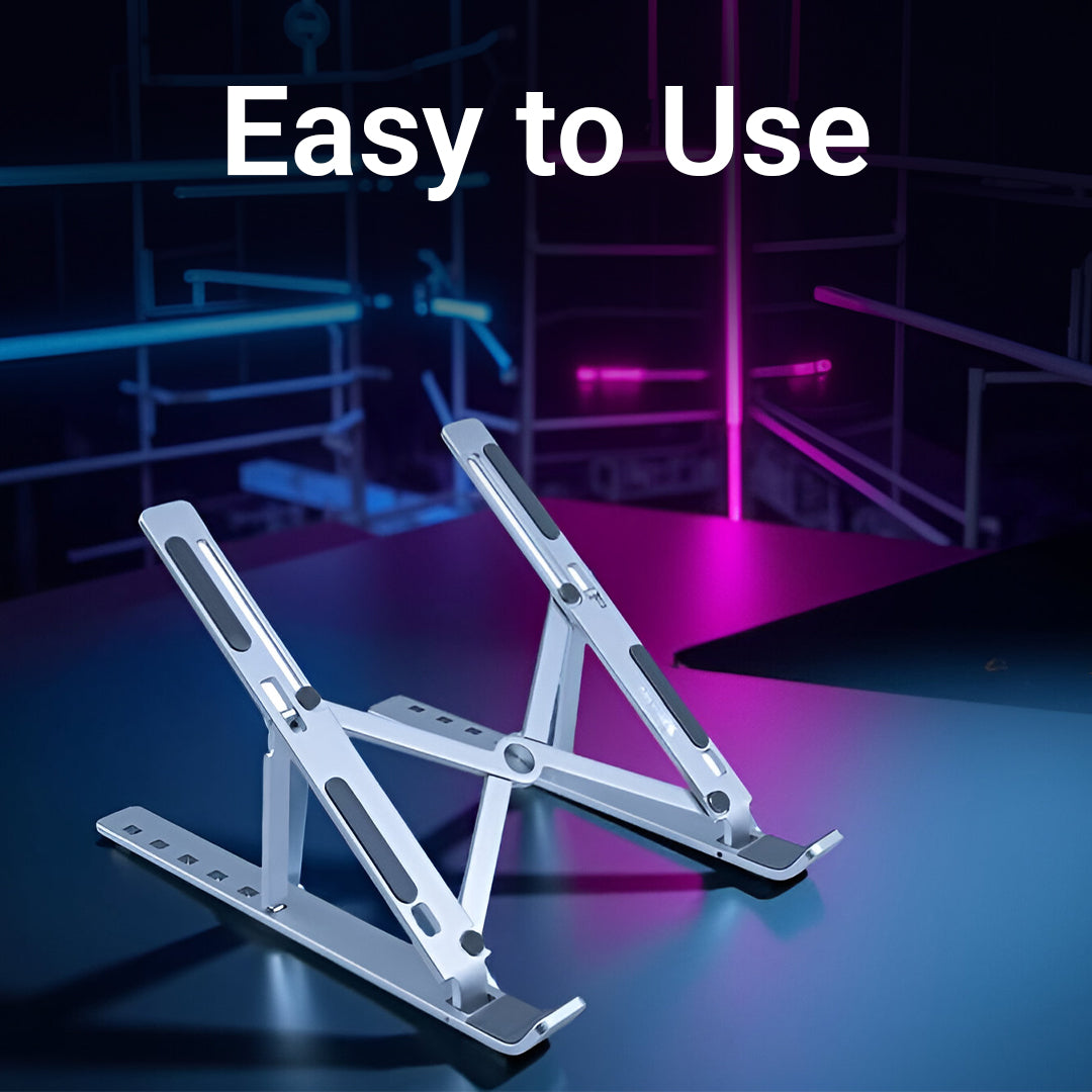 Consistent Laptop Aluminium Stand, Adjustable Portable Computer Riser ...