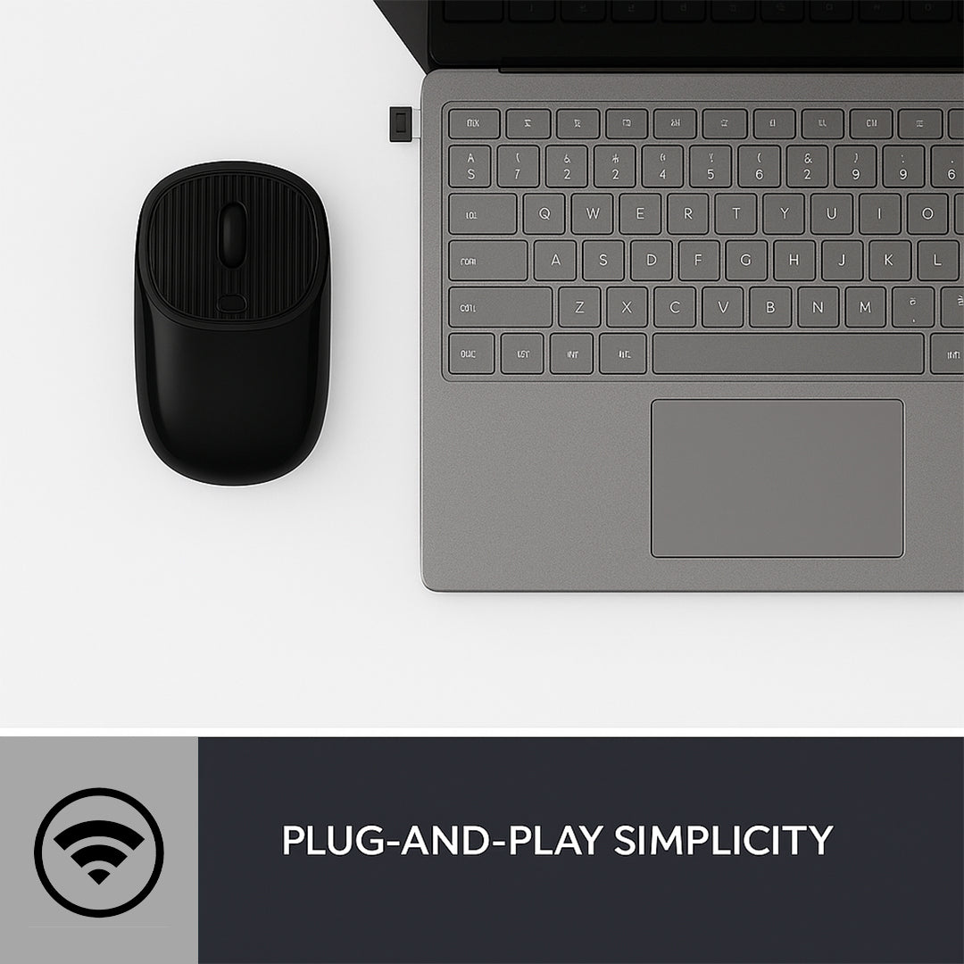 Consistent Sparkle Wireless Mouse 2.4G Portable Mobile Optical Office Mouse with USB MOW453