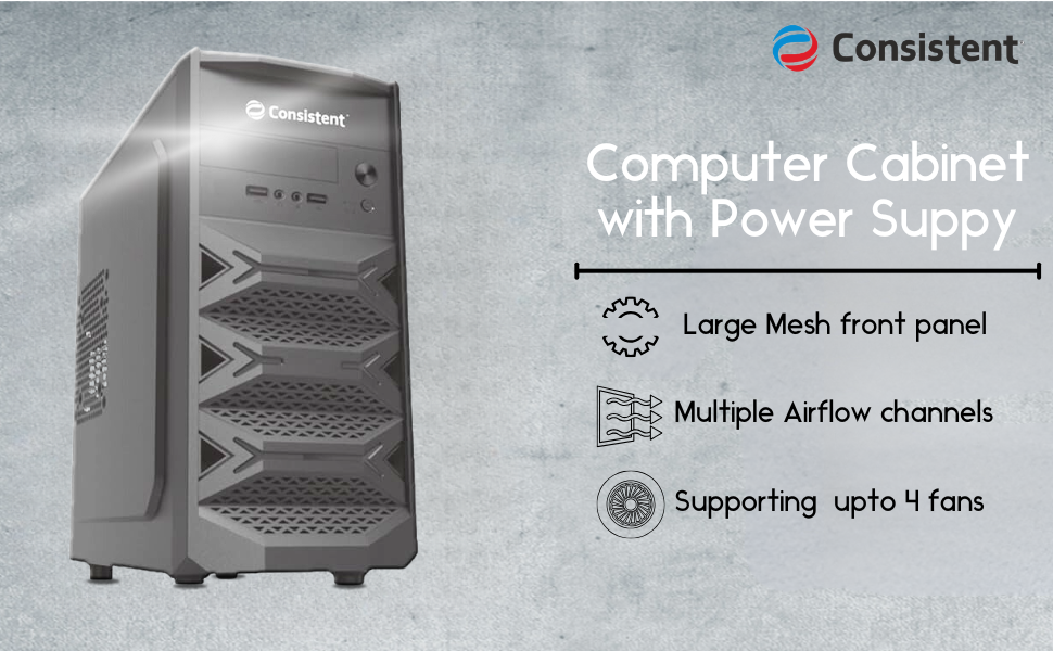 Consistent Computer Cabinet with Power Suppy 101