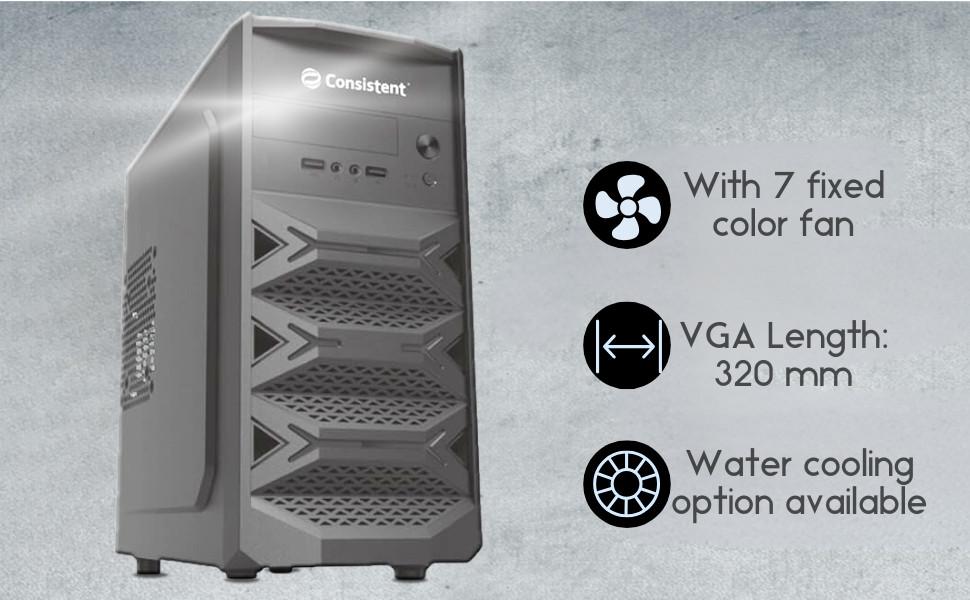 Consistent Computer Cabinet with Power Suppy 101