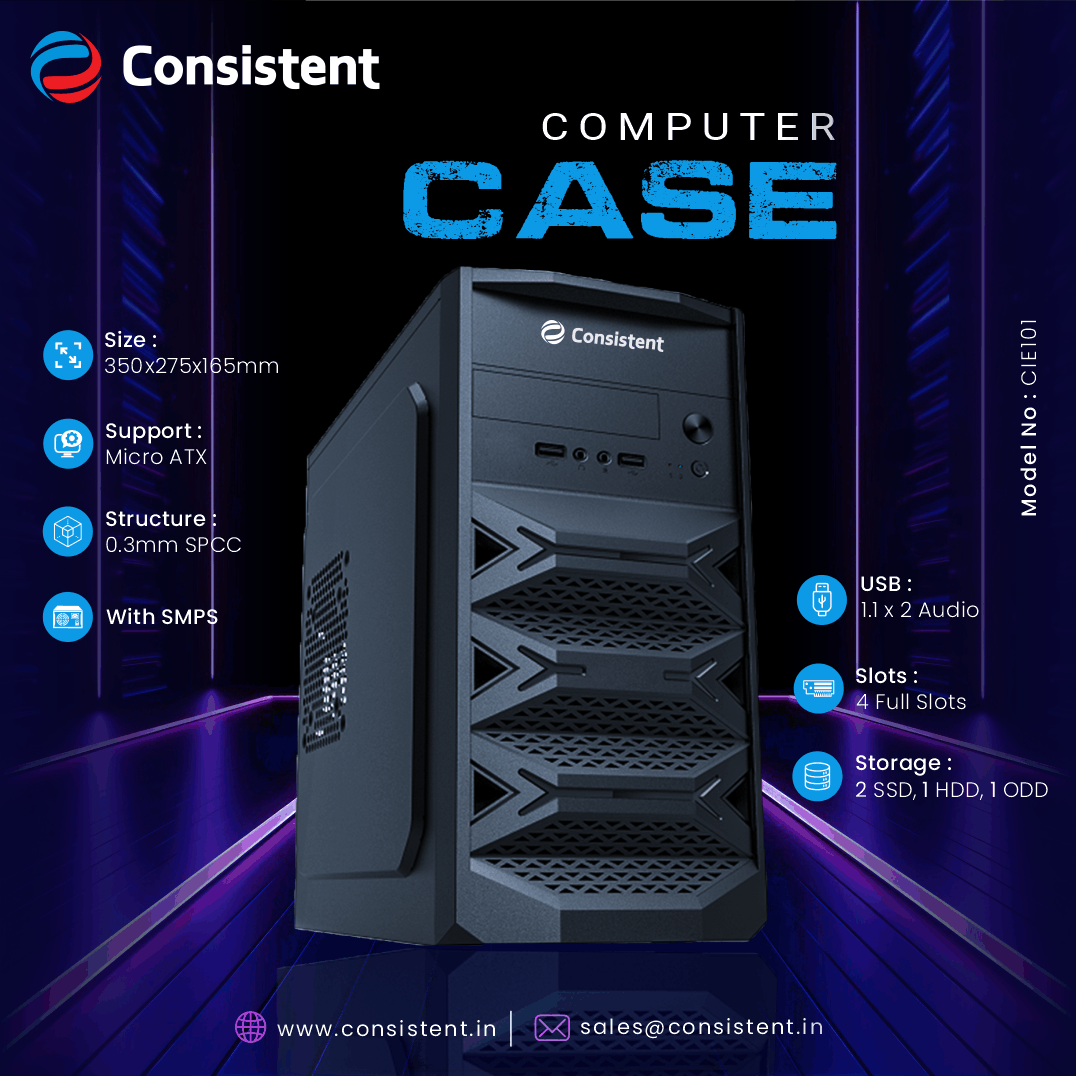 Consistent Computer Cabinet with Power Suppy 101