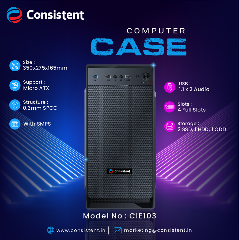 Consistent Computer Cabinet with Power Supply 103 – Consistent Store