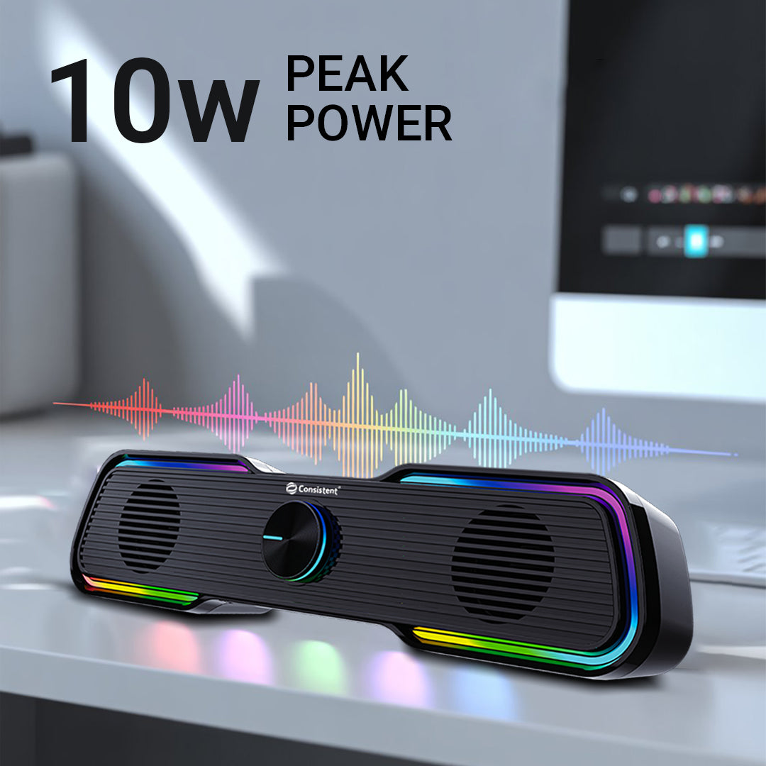 Consistent Desi Vibe USB 2.0 Speaker | Computer Speaker, USB Powered, AUX Volume Control