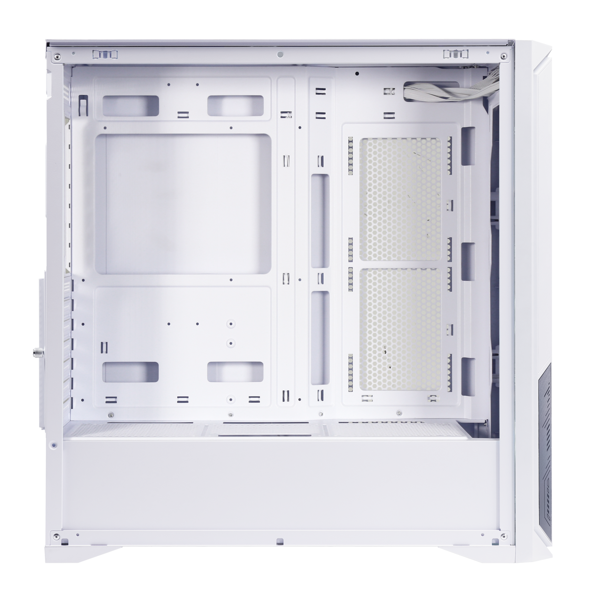 Consistent ATLAAS Gaming Cabinet with Mesh Front Panel, (CIG2017) White