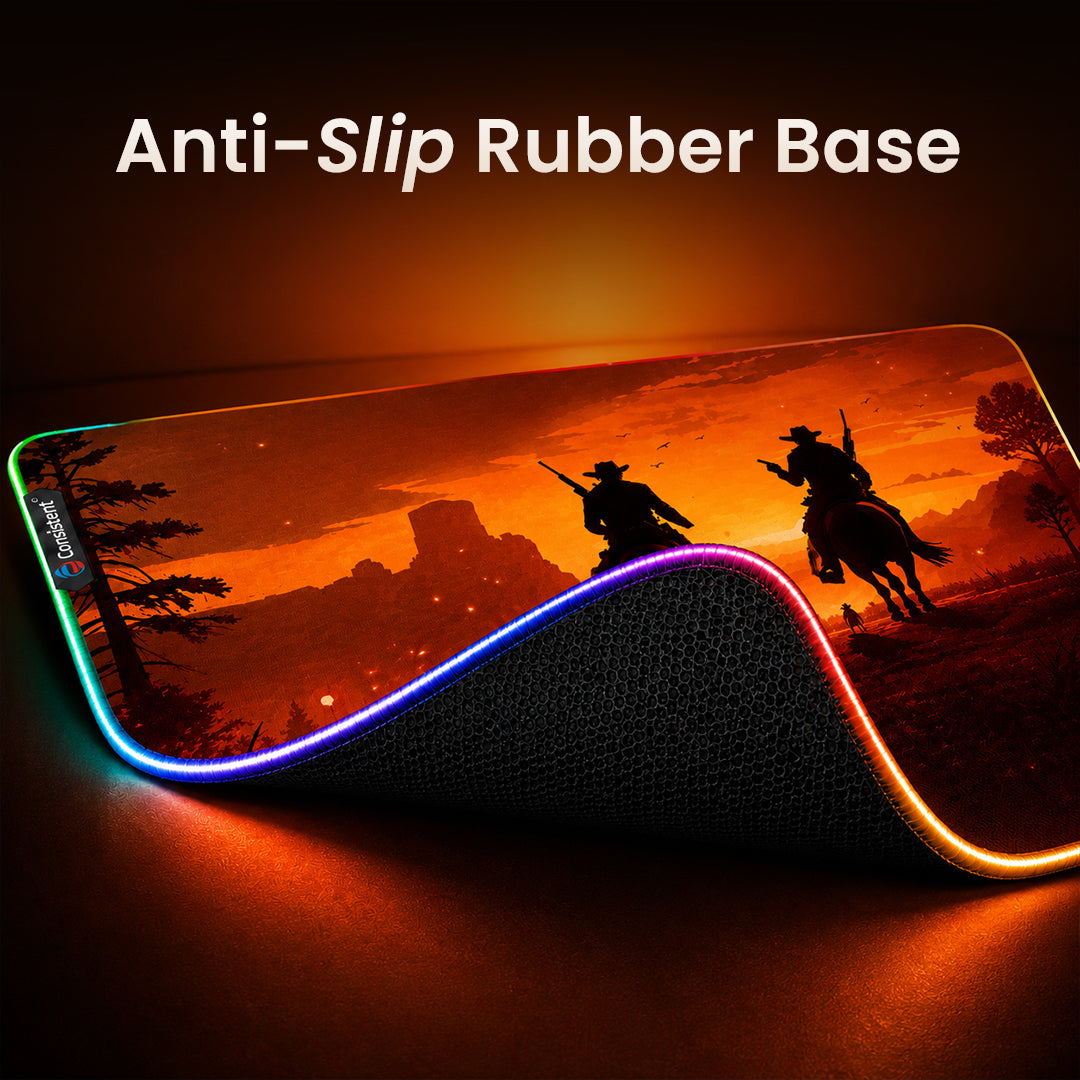 Consistent FLORA RGB Gaming Mouse Pad with LED Lighting, CTMPR50