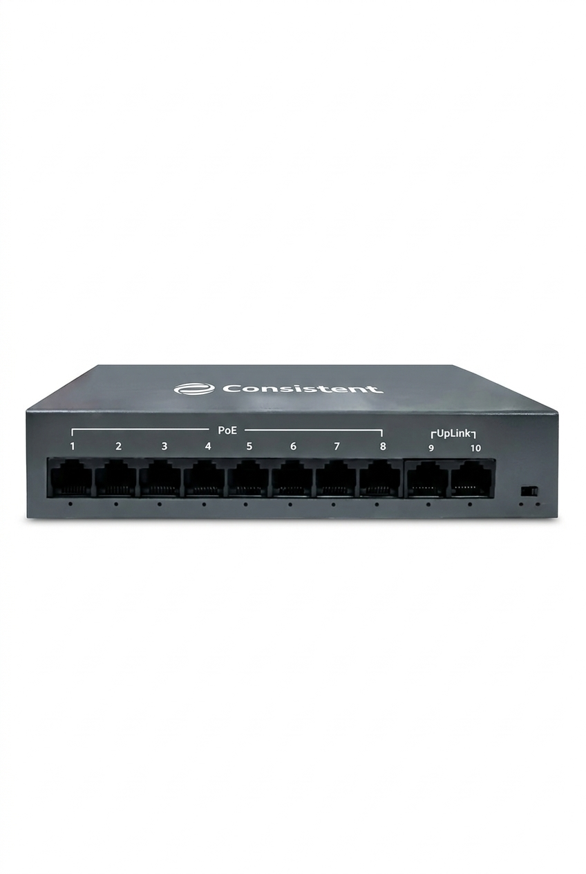 Consistent POE Switch 8CH Gold (C-8P-2UE-G)