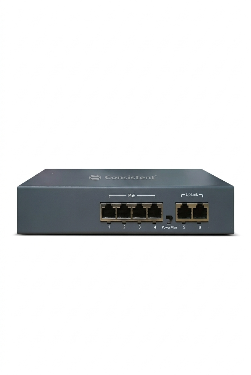 Consistent POE Switch 4CH Gold (C-4P-2UE-G)