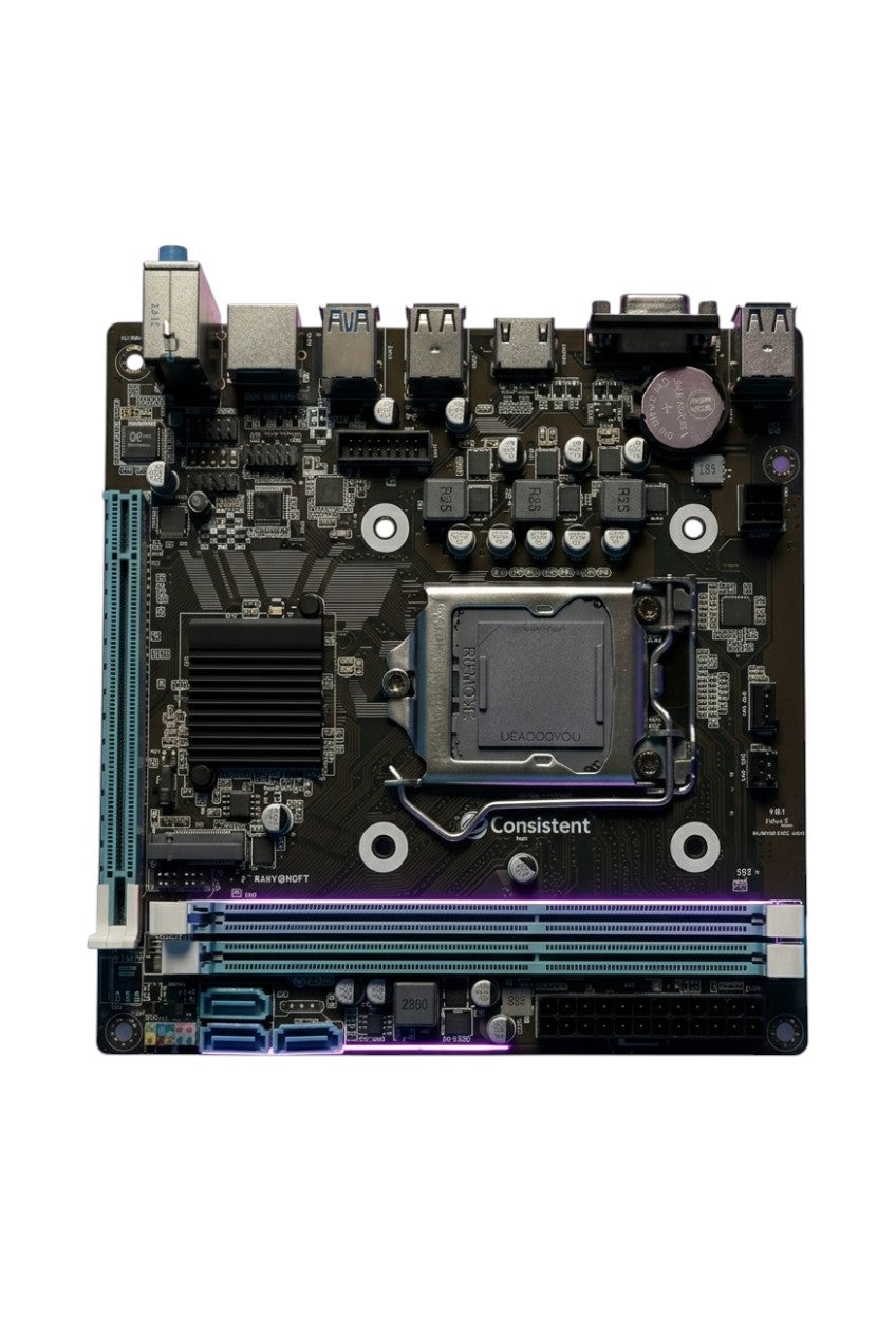 Consistent H-81 Motherboard 4th Gen i3, i5, i7, DDR3 Slots for RAM, Motherboard with Sound Card, SATA 2&3, 3Y Warranty